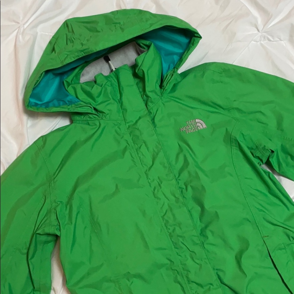 The North Face Hyvent Rain Jacket Lime Green